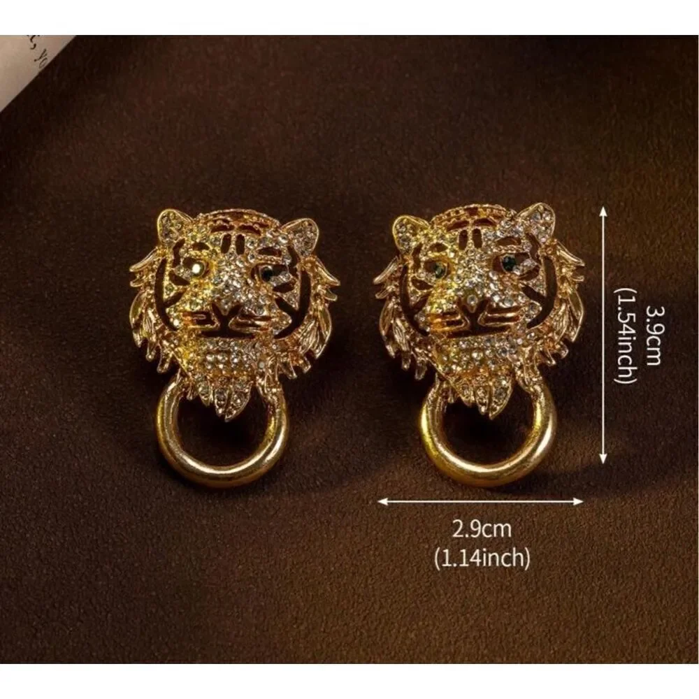 Lion Pierced Earrings